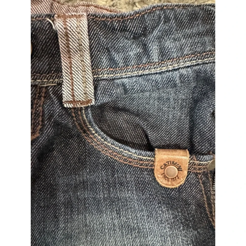 Catimini Original Design Kids Jeans Blue Wash Distressed Size‎ 7 France